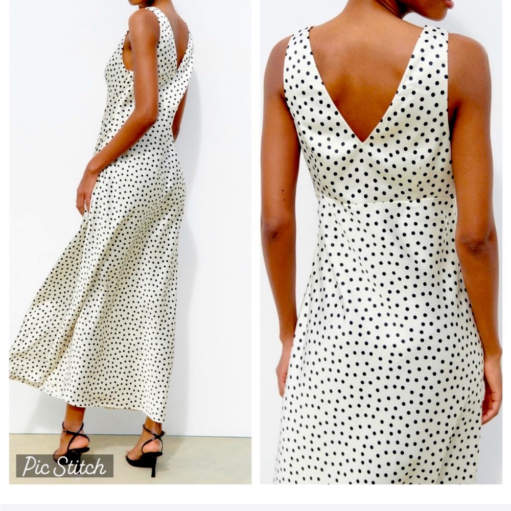 Zara satin slip dress Large NWT